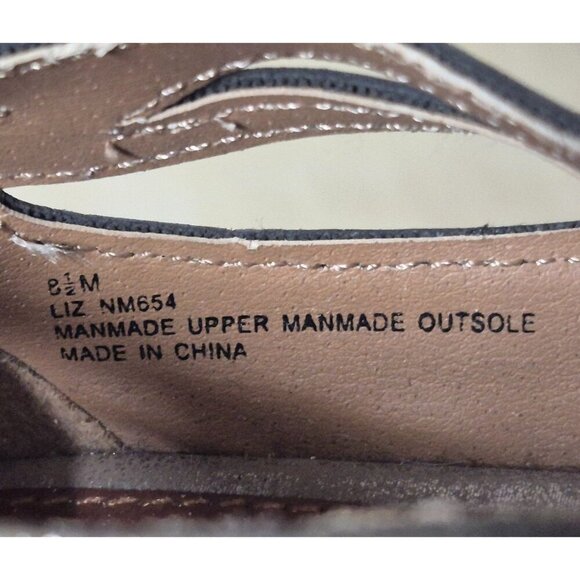 MIA Sandals Cutout Peep Toe Lace Up Gold/ Taupe Comfort Ladies Size 8.5M - Picture 9 of 9